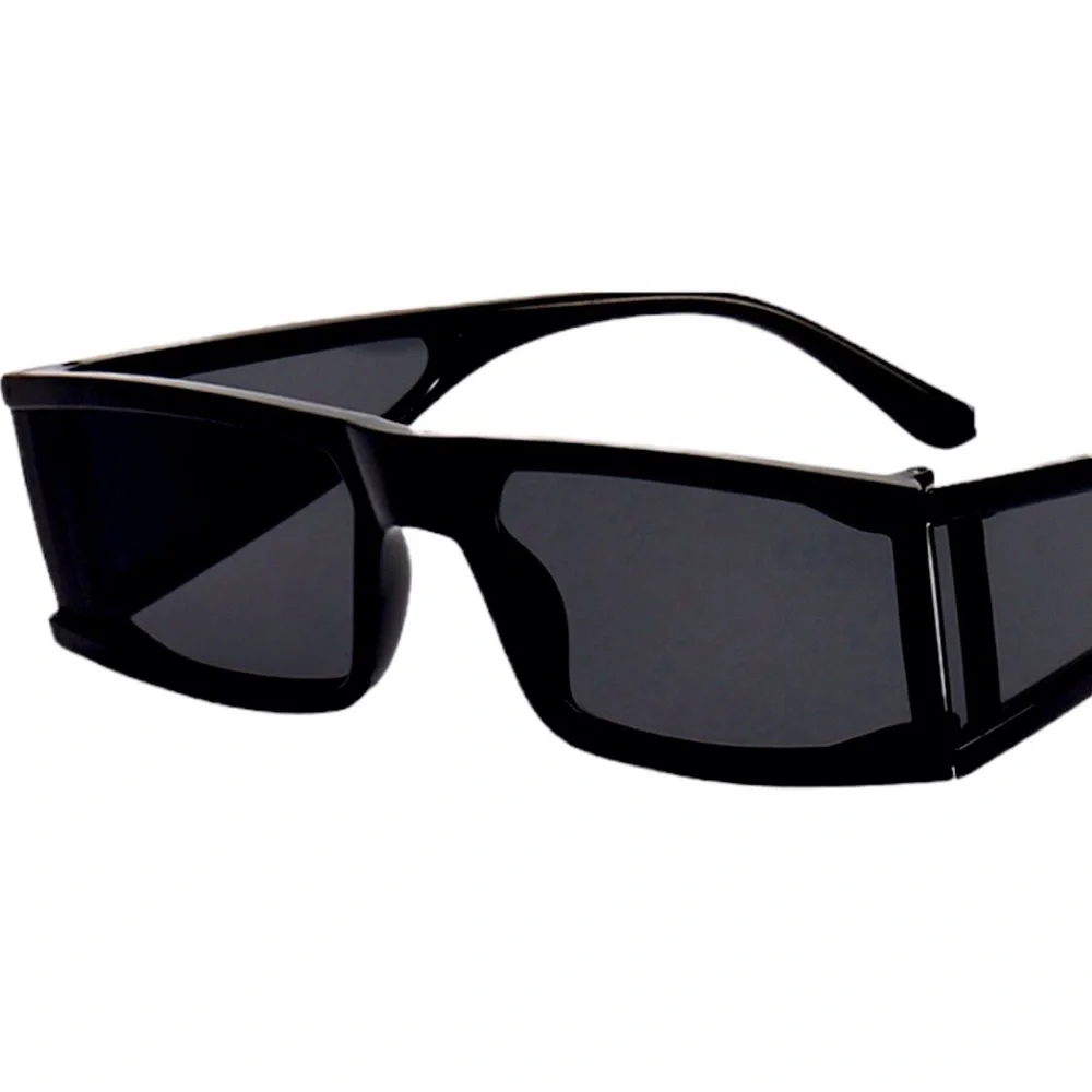 Womens Mini Lens Black Fashion Shield Sunglasses - Picture 5 of 5